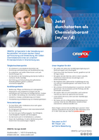 Stellenausschreibung zur Ausbildung zum Chemielaborant (w/m/d) bei Orafol Europe 